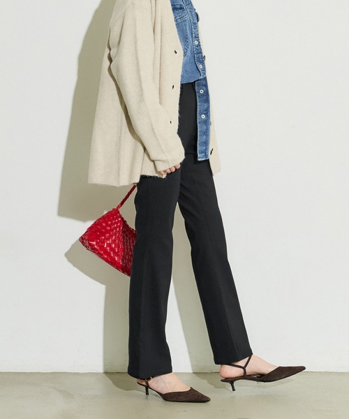 coca(coca)(コカ)の「ストレッチフレアパンツ(その他パンツ・レディース・ブラック/ダークブラウン・S/M/L)」の11枚目の写真