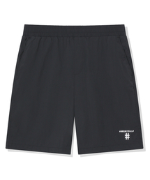 BEENTRILL（ビントリル）の「エッセンシャルスモールロゴウーブンショーツ(ブラック)（その他パンツ）」