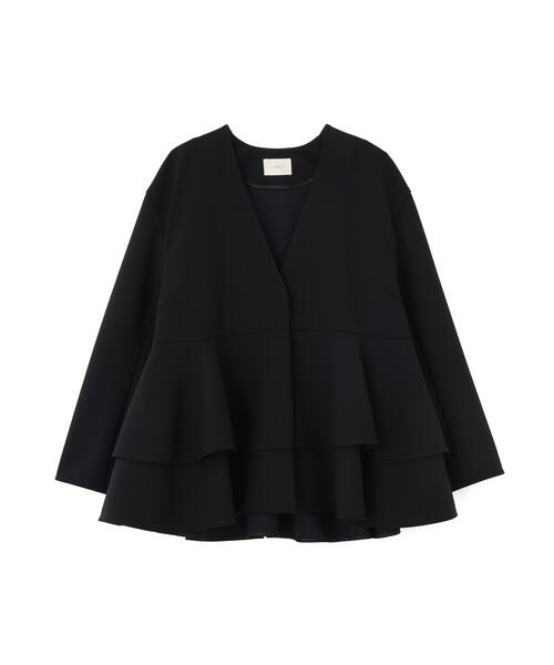 LE PHIL(ルフィル)の「◆T/Rダブルクロスジャケット(ノーカラージャケット・レディース・ブラック/ベージュ・F)」の17枚目の写真