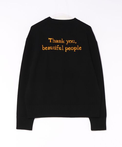 beautiful people(ビューティフルピープル)の「beautiful people rock-knit QUEEN knit pullover(ニット/セーター・メンズ・ブラック・40)」の2枚目の写真