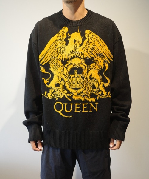 beautiful people(ビューティフルピープル)の「beautiful people rock-knit QUEEN knit pullover(ニット/セーター・メンズ・ブラック・40)」の1枚目の写真