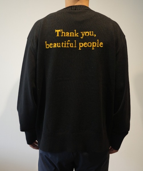 beautiful people(ビューティフルピープル)の「beautiful people rock-knit QUEEN knit pullover(ニット/セーター・メンズ・ブラック・40)」の4枚目の写真