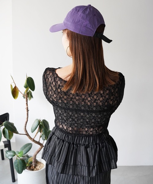 SANSeLF（サンセルフ）の「【SANSeLF】レースシアートップス saw26a033（その他トップス・レディース・ブルー/ブラック/ホワイト/ピンク・FREE）」の22枚目の写真