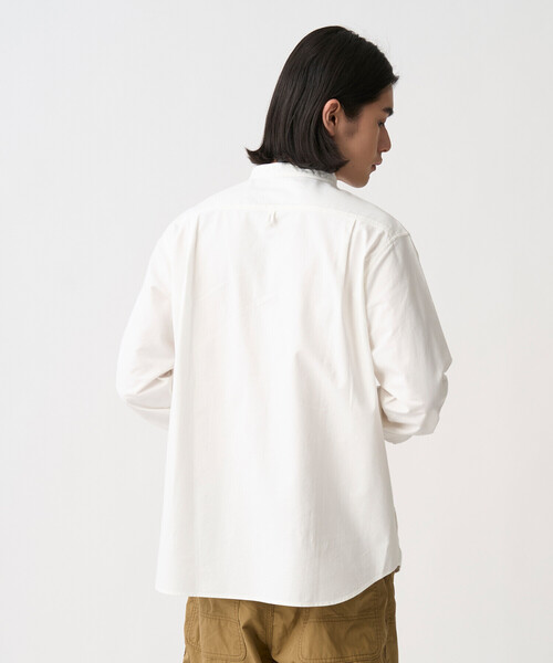 DANTON（ダントン）の「Men's Oxford Band Collar Shirt（シャツ/ブラウス・メンズ・ホワイト/オフホワイト・44/38/40/42）」の5枚目の写真