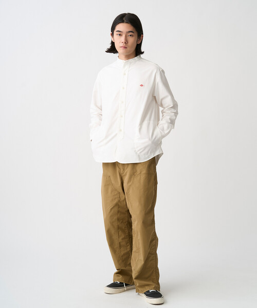 DANTON（ダントン）の「Men's Oxford Band Collar Shirt（シャツ/ブラウス・メンズ・ホワイト/オフホワイト・44/38/40/42）」の6枚目の写真