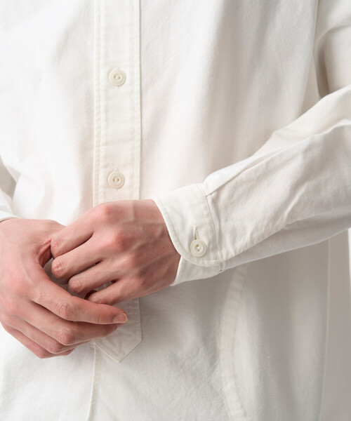DANTON（ダントン）の「Men's Oxford Band Collar Shirt（シャツ/ブラウス・メンズ・ホワイト/オフホワイト・44/38/40/42）」の7枚目の写真