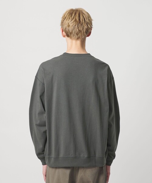 DANTON(ダントン)の「<DANTON>ロングスリーブ スウェット Tシャツ(Tシャツ/カットソー・メンズ・ナチュラル/ブラウン系/ダークグレー・M/L/XL)」の8枚目の写真