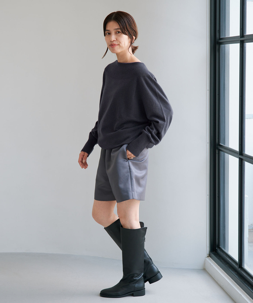 IENA(イエナ)の「Fineニュージーウールニュアンスドルマンプルオーバー(ニット/セーター・レディース・オートミール/サックスブルー/ブラウン/チャコールグレー・FREE)」の20枚目の写真