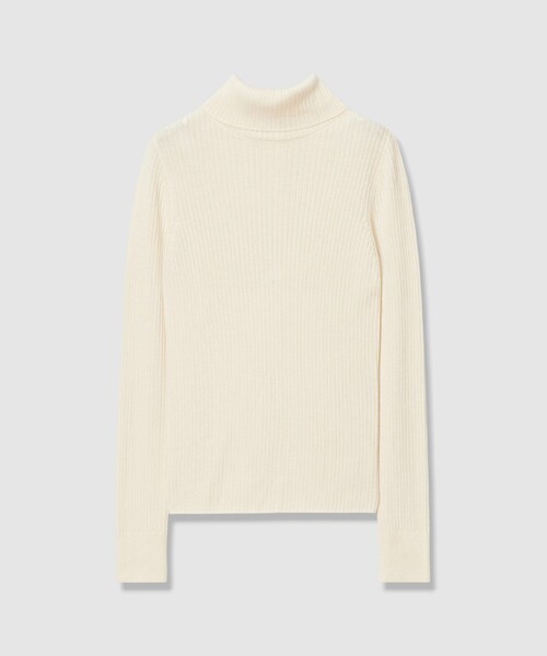 allureville(アルアバイル)の「【Oggi.jp掲載】◇2WAYネックリブタートル(ニット/セーター・レディース・ブルー/グレー系その他/オフホワイト/ピンク/ベージュ/ブラック・2)」の1枚目の写真