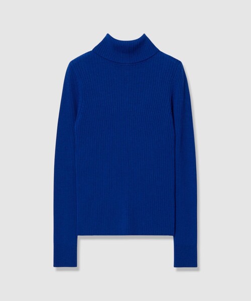 allureville(アルアバイル)の「【Oggi.jp掲載】◇2WAYネックリブタートル(ニット/セーター・レディース・ブルー/グレー系その他/オフホワイト/ピンク/ベージュ/ブラック・2)」の5枚目の写真