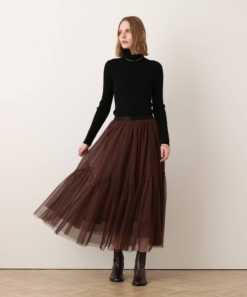 allureville(アルアバイル)の「【Oggi.jp掲載】◇2WAYネックリブタートル(ニット/セーター・レディース・ブルー/グレー系その他/オフホワイト/ピンク/ベージュ/ブラック・2)」の7枚目の写真