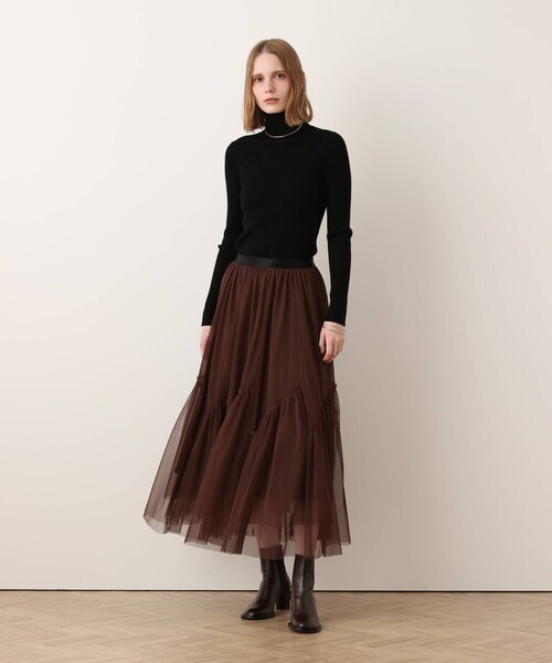 allureville(アルアバイル)の「【Oggi.jp掲載】◇2WAYネックリブタートル(ニット/セーター・レディース・ブルー/グレー系その他/オフホワイト/ピンク/ベージュ/ブラック・2)」の8枚目の写真