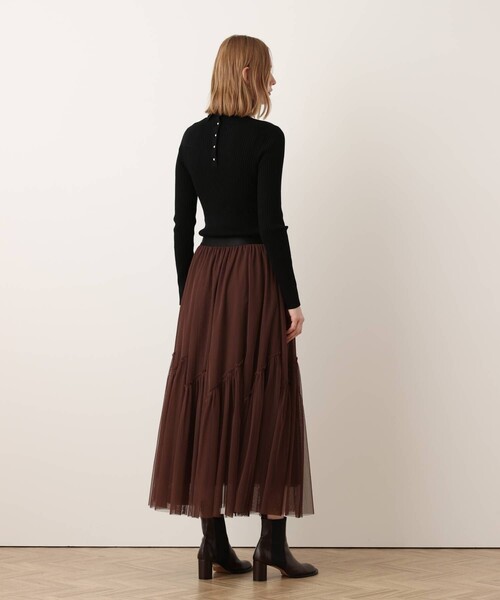 allureville(アルアバイル)の「【Oggi.jp掲載】◇2WAYネックリブタートル(ニット/セーター・レディース・ブルー/グレー系その他/オフホワイト/ピンク/ベージュ/ブラック・2)」の9枚目の写真