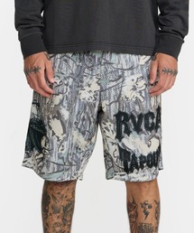 RVCA メンズ TAPOUT MESH SHORT 21 ショートパンツ 【2026年秋冬モデル】/ルーカウエストゴムメッシュショーツ