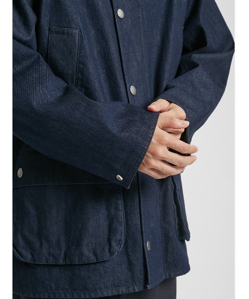 Barbour(バブアー)の「公式ショップ限定|【BEDALE / ビデイル】デニム カジュアルジャケット(ブルゾン・メンズ・インディゴブルー/ブラック・40/38/36/34/42)」の8枚目の写真