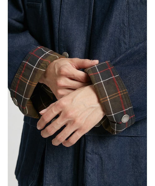 Barbour(バブアー)の「公式ショップ限定|【BEDALE / ビデイル】デニム カジュアルジャケット(ブルゾン・メンズ・インディゴブルー/ブラック・40/38/36/34/42)」の7枚目の写真