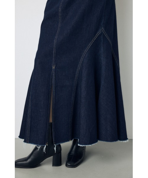 AZUL by moussy(アズールバイマウジー)の「AZUL DENIM マーメイドスカート 秋服 冬服 春服 ロングスカート 体系カバー(デニムスカート・レディース・ブルー/ワンウォッシュ・MEDIUM/SMALL)」の16枚目の写真