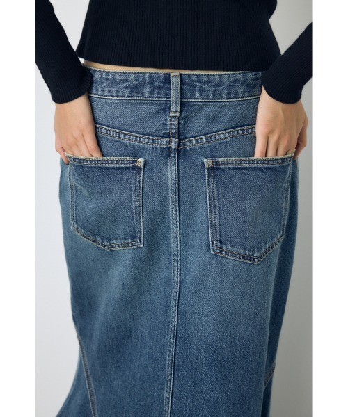 AZUL by moussy(アズールバイマウジー)の「AZUL DENIM マーメイドスカート 秋服 冬服 春服 ロングスカート 体系カバー(デニムスカート・レディース・ブルー/ワンウォッシュ・MEDIUM/SMALL)」の7枚目の写真