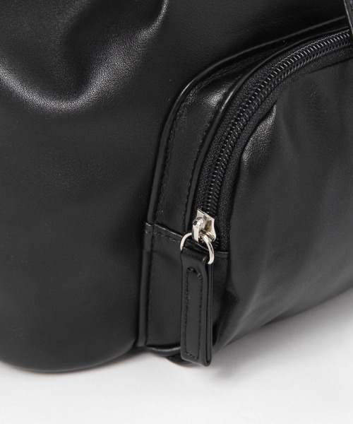 GLOBAL WORK（グローバルワーク）の「キルトPUチェーンミニリュック/1063725（バックパック/リュック・キッズ・ブラック/ホワイト・FREE）」の9枚目の写真