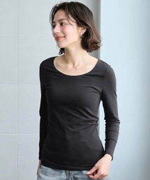 Hotcott（ホットコット）の「綿混あったかインナー・クルーネック長袖レディース（インナーウェア/肌着）」