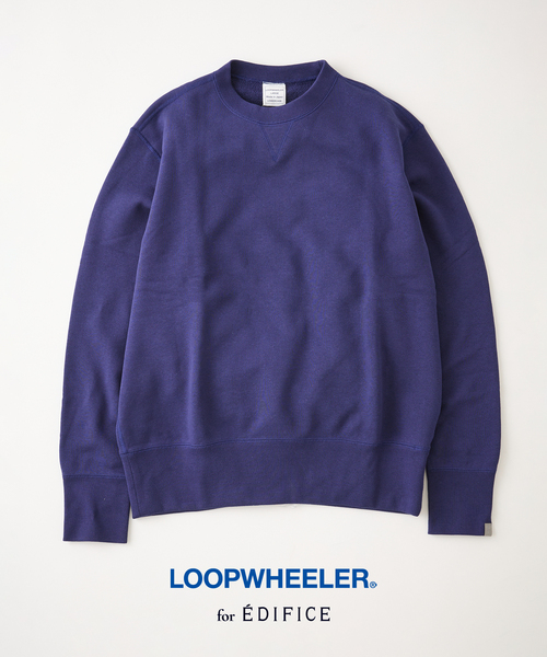 LOOPWHEELER(ループウィラー)の「LOOPWHEELER for LOWERCASE ライトツリウラケ ルーズスウェット(スウェット・メンズ・ネイビー/グレー・SMALL/MEDIUM/LARGE/X-LARGE)」の2枚目の写真