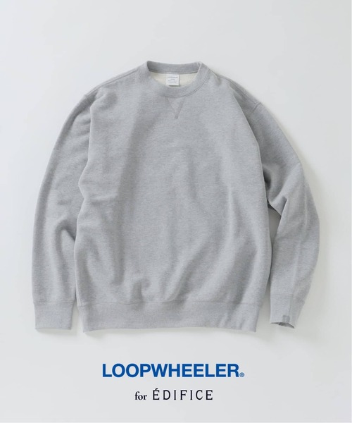 LOOPWHEELER(ループウィラー)の「LOOPWHEELER for LOWERCASE ライトツリウラケ ルーズスウェット(スウェット・メンズ・ネイビー/グレー・SMALL/MEDIUM/LARGE/X-LARGE)」の1枚目の写真