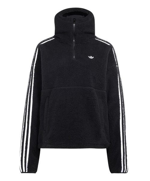 adidas(アディダス)の「adidas/アディダス adidas Originals by JENNIE BLACK PINK/POLAR FLEECE 1/4 ZIP HOODIE(パーカー・レディース・サックスブルー/ブラック/ベージュ・SMALL/MEDIUM/LARGE/X-LARGE)」の6枚目の写真