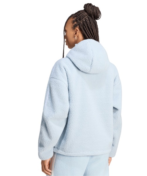 adidas(アディダス)の「adidas/アディダス adidas Originals by JENNIE BLACK PINK/POLAR FLEECE 1/4 ZIP HOODIE(パーカー・レディース・サックスブルー/ブラック/ベージュ・SMALL/MEDIUM/LARGE/X-LARGE)」の18枚目の写真
