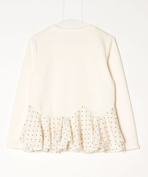 TRUDEA（トルディア）の「スフレドットティアードプルオーバー（Tシャツ/カットソー・レディース・ネイビー/ブラウン/アイボリー・MEDIUM/LARGE）」の4枚目の写真
