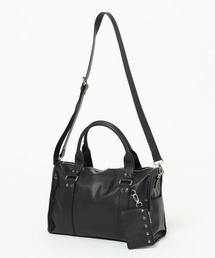 2WAY STUDS BOSTON SHOULDER BAG/スタッズボストンショルダーバッグ