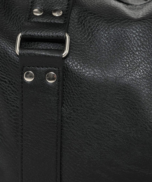 RAGEBLUE(レイジブルー)の「2WAY STUDS BOSTON SHOULDER BAG/スタッズボストンショルダーバッグ(ボストンバッグ・メンズ・ブラック/ブラウン・FREE)」の5枚目の写真