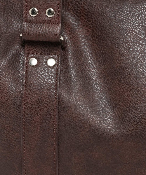RAGEBLUE(レイジブルー)の「2WAY STUDS BOSTON SHOULDER BAG/スタッズボストンショルダーバッグ(ボストンバッグ・メンズ・ブラック/ブラウン・FREE)」の8枚目の写真