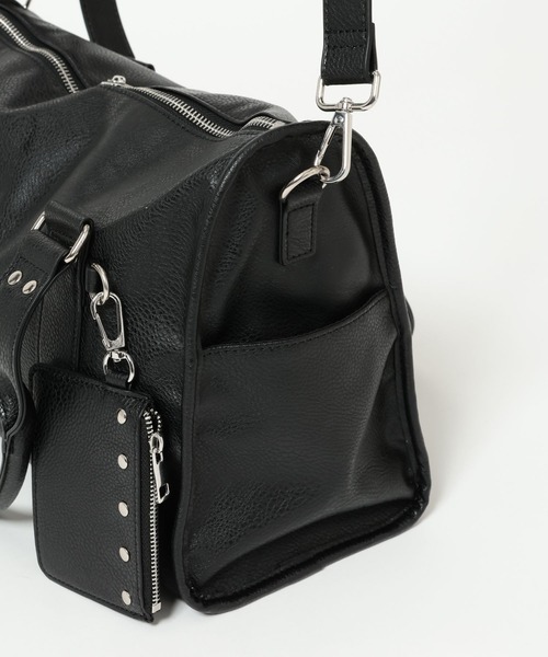 RAGEBLUE(レイジブルー)の「2WAY STUDS BOSTON SHOULDER BAG/スタッズボストンショルダーバッグ(ボストンバッグ・メンズ・ブラック/ブラウン・FREE)」の17枚目の写真
