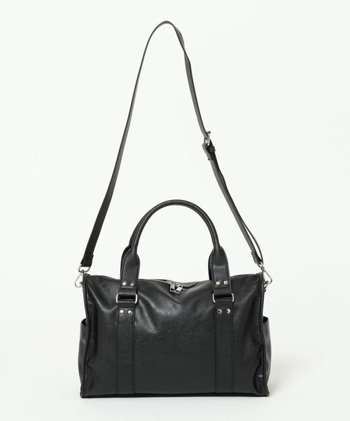 RAGEBLUE(レイジブルー)の「2WAY STUDS BOSTON SHOULDER BAG/スタッズボストンショルダーバッグ(ボストンバッグ・メンズ・ブラック/ブラウン・FREE)」の21枚目の写真