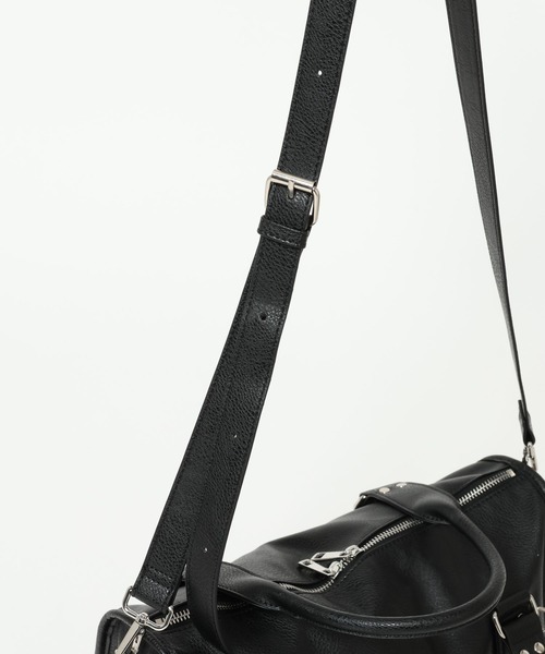 RAGEBLUE(レイジブルー)の「2WAY STUDS BOSTON SHOULDER BAG/スタッズボストンショルダーバッグ(ボストンバッグ・メンズ・ブラック/ブラウン・FREE)」の22枚目の写真