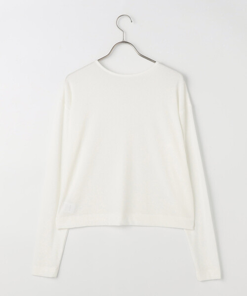 COMME CA ISM（コムサイズム）の「2WAY シアーロンT（Tシャツ/カットソー・レディース・ホワイト/ブラック・M/L）」の3枚目の写真