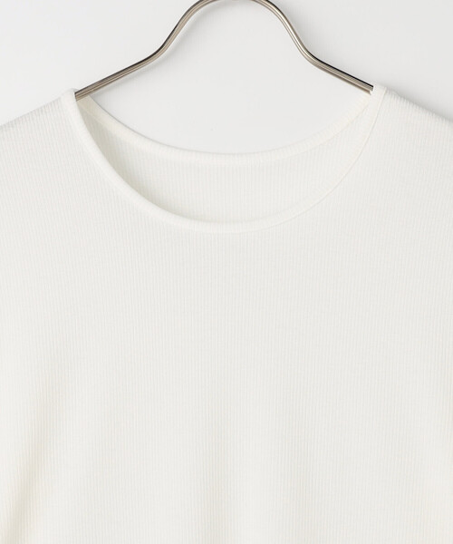 COMME CA ISM（コムサイズム）の「2WAY シアーロンT（Tシャツ/カットソー・レディース・ホワイト/ブラック・M/L）」の4枚目の写真