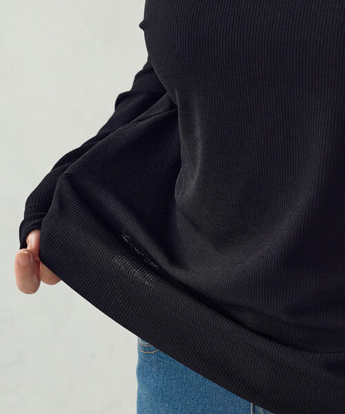 COMME CA ISM（コムサイズム）の「2WAY シアーロンT（Tシャツ/カットソー・レディース・ホワイト/ブラック・M/L）」の7枚目の写真