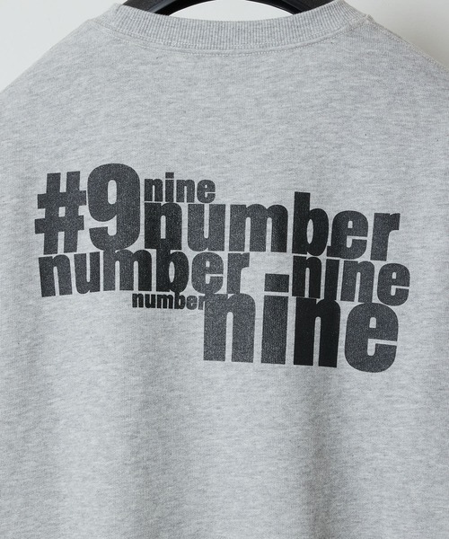 N(N) number nine PRINTED CLASSIC CREWNECK SWEATSHIRT / クラシック