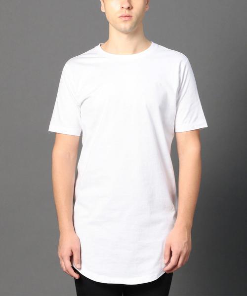 MONKEY TIME（モンキータイム）の「＜monkey time＞ 40/2 テンジク ロング ショートスリーブTシャツ：◆（Tシャツ/カットソー・メンズ・ホワイト/ブラック/グレー/オリーブ・SMALL/MEDIUM/LARGE）」の2枚目の写真