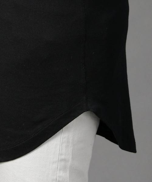 MONKEY TIME（モンキータイム）の「＜monkey time＞ 40/2 テンジク ロング ショートスリーブTシャツ：◆（Tシャツ/カットソー・メンズ・ホワイト/ブラック/グレー/オリーブ・SMALL/MEDIUM/LARGE）」の8枚目の写真
