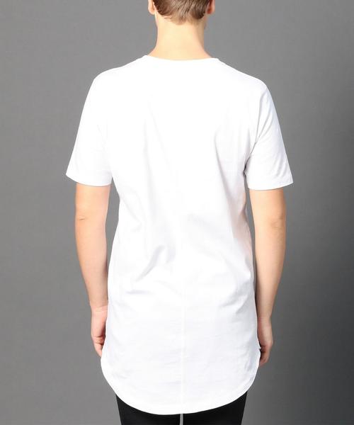 MONKEY TIME（モンキータイム）の「＜monkey time＞ 40/2 テンジク ロング ショートスリーブTシャツ：◆（Tシャツ/カットソー・メンズ・ホワイト/ブラック/グレー/オリーブ・SMALL/MEDIUM/LARGE）」の10枚目の写真