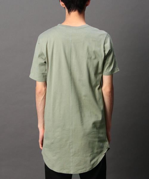 MONKEY TIME（モンキータイム）の「＜monkey time＞ 40/2 テンジク ロング ショートスリーブTシャツ：◆（Tシャツ/カットソー・メンズ・ホワイト/ブラック/グレー/オリーブ・SMALL/MEDIUM/LARGE）」の16枚目の写真