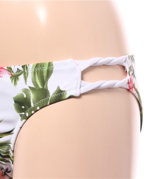 Re:EDIT（リエディ）の「[3点セット]レースロンパース付きリゾート花柄ビキニ[春夏新作][Re:EDIT/リエディ]（水着・レディース・ホワイト/イエロー/ブルー・MEDIUM）」の12枚目の写真