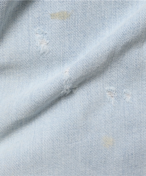 JACKROSE（ジャックローズ）の「WRANGLERクレイジーデニムWTシャツ（シャツ/ブラウス・メンズ・インディゴブルー/サックスブルー・L/M）」の10枚目の写真