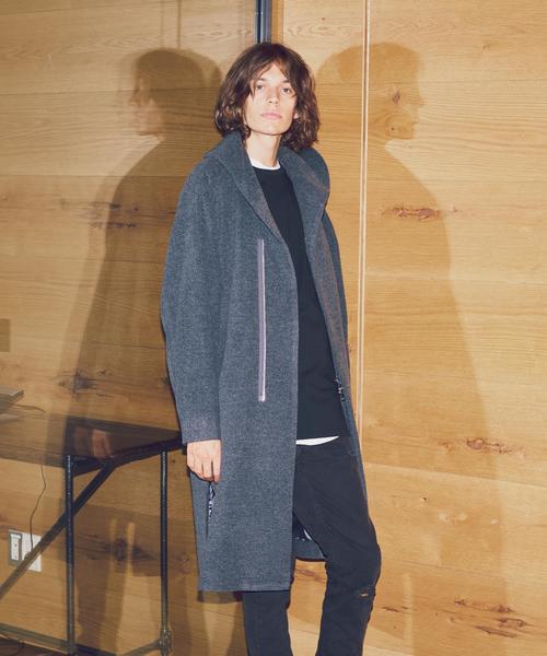 MONKEY TIME（モンキータイム）の「＜monkey time＞ ∴ モッサ フーデッド ガウンコート◆（ダッフルコート・メンズ・グレー・MEDIUM/LARGE/SMALL）」の10枚目の写真