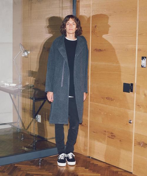 MONKEY TIME（モンキータイム）の「＜monkey time＞ ∴ モッサ フーデッド ガウンコート◆（ダッフルコート・メンズ・グレー・MEDIUM/LARGE/SMALL）」の11枚目の写真