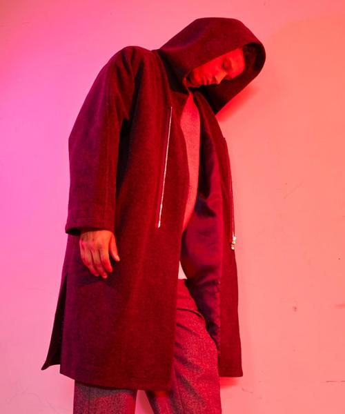 MONKEY TIME（モンキータイム）の「＜monkey time＞ ∴ モッサ フーデッド ガウンコート◆（ダッフルコート・メンズ・グレー・MEDIUM/LARGE/SMALL）」の12枚目の写真