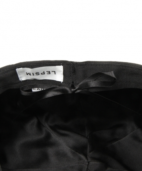 LEPSIM（レプシィム）の「フハクハギベレー　749892（ハンチング/ベレー帽・レディース・ブラック/ライトベージュ・ONE SIZE）」の8枚目の写真