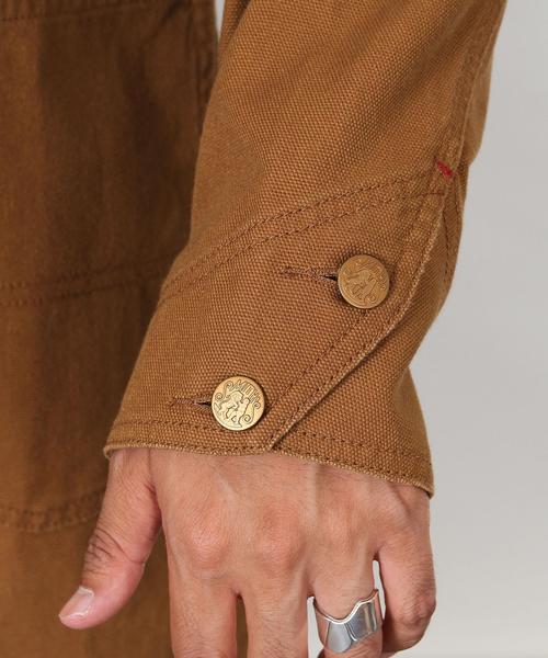 coen（コーエン）の「SMITH(スミス)別注ダックヒュージショップコート（ブルゾン・メンズ・ブラウン・MEDIUM/SMALL/LARGE）」の17枚目の写真